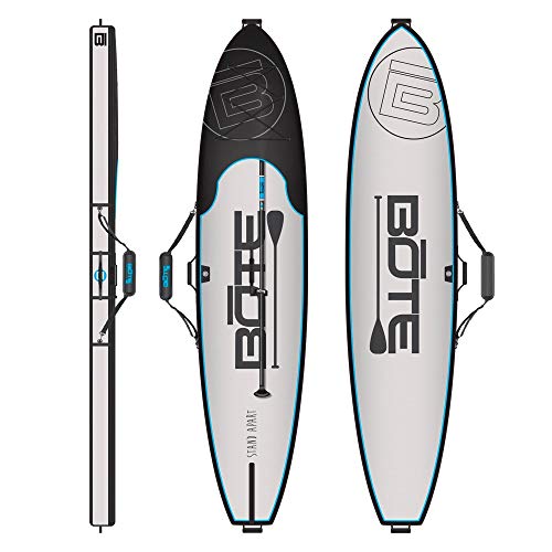 BOTE Brand SUP Board Zip Up Coffin Travel Storage Bag with Shoulder Carry Strap fitted Gatorshell Epoxy Compatible Stand Up Paddle Boards Travel Protection Multiple Size Options