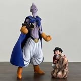 Figura de Anime Majin Buu & Hercule, Animados PVC Modelo Figuras de Juguetes, Adornos de Escritorio Suministros Coleccionables para Anime Fanáticos