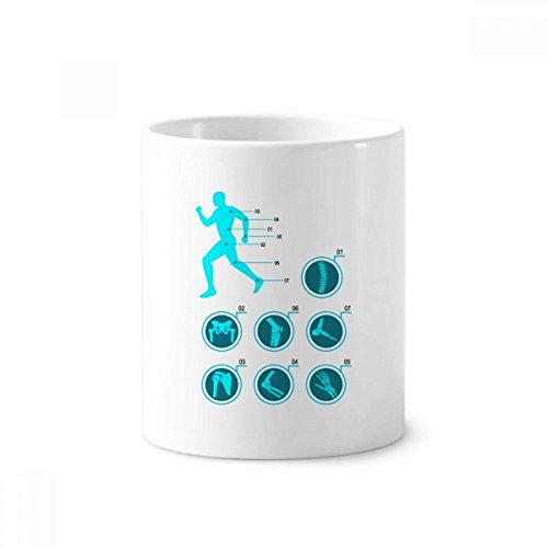 Illustration humaine sur tasse en céramique blanche, le cadeau idéal pour passionné de science