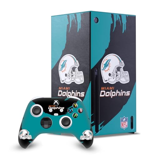 Skin Xbox Series X NFL Miami Dolphins pour personnaliser votre espace de jeu de salon