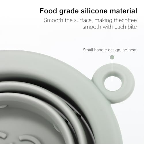 SHANGSKY Gotejador de café, cafeteira dobrável de silicone para uma xícara, gotejador portátil, cafe