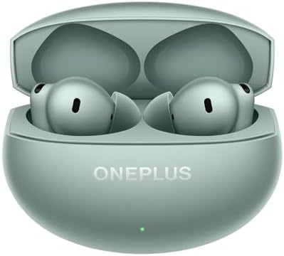 OnePlus Buds 4 TWS Earbuds with Upto 55dB Real-time ANC, Adaptive Mode, Dual Drivers with DACs, 3D Audio, Upto 45hrs Music Playback, ,Dual-Device connectivity, 47ms Low Latency, Zen Green