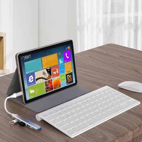Image of USB Port Portable Hub Multiport Adapter Compatible with PC Laptop Tablet & Smartphone High Speed Splitter with Multiple Ports Data Transfer Charging & Connectivity (Type C to 4 USB Port)