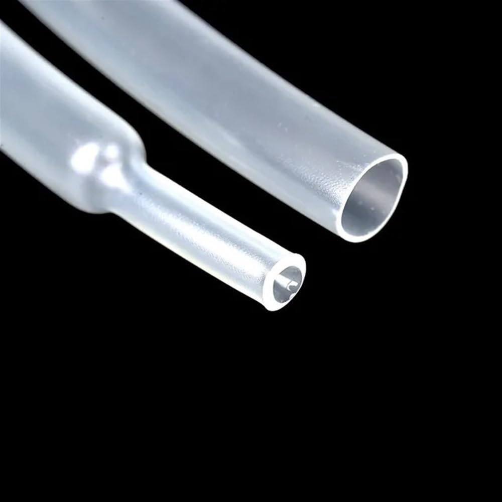Guaina Termorestringente Con Colla Tubo Termoretraibile Bianco 3/8" - Rapporto 3:1, Doppia Parete Con Adesivo, 1 Piede Di Lunghezza, Per Isolamento