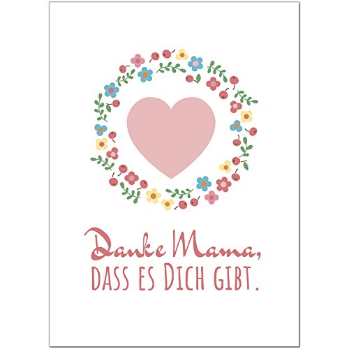 Muttertagskarte »Das Beste An Mir Ich Hab Es Von Dir« – Postkarte Mit Umschlag, Frei Beschreibbar, Made In Germany