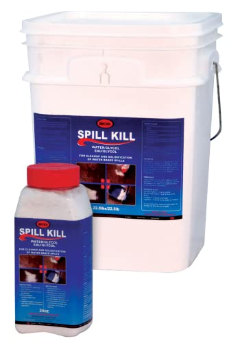 Image of Spill Kill - Water and Glycol Spills Clean up, A super absorbent powder that absorbs water-based spills for easy cleanup. 24 oz