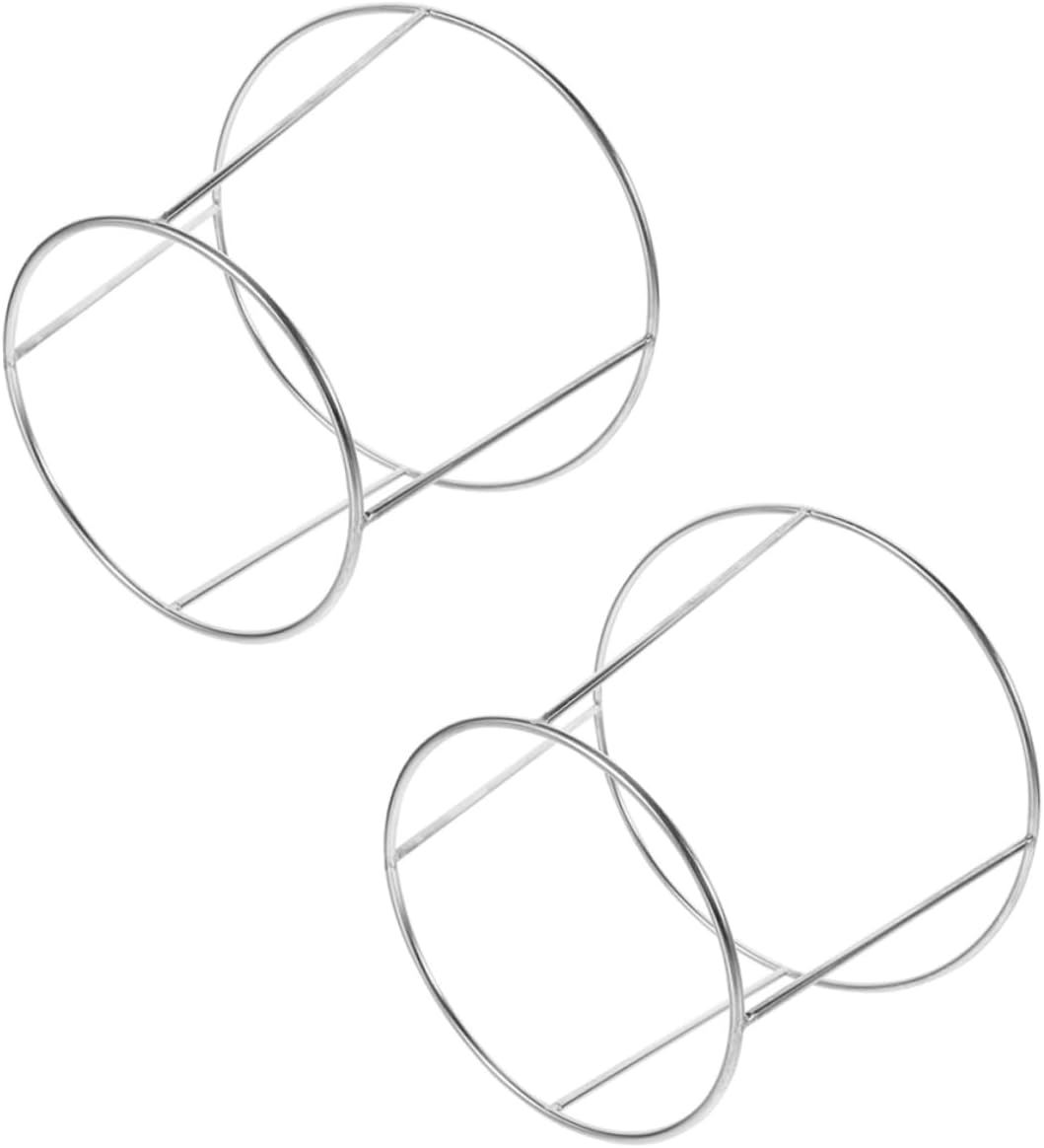 Cabilock 2pcs Stainless Steel Seafood Display Rack Buffet Serving Tray Stand for Oysters Shrimp and Crab Compact Food Dish Holder for Self-service Restaurants and Catering Events