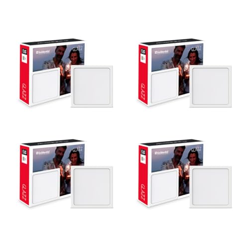 Image of Goldmedal Glazz 10W Square Ceiling Light | Recessed LED Downlight for False Ceiling | Cut Out :4.01 Inch |Downlight for Home,Hall,Room,Kitchen,Office,Shop| Color Changing (CCT), Pack of 4