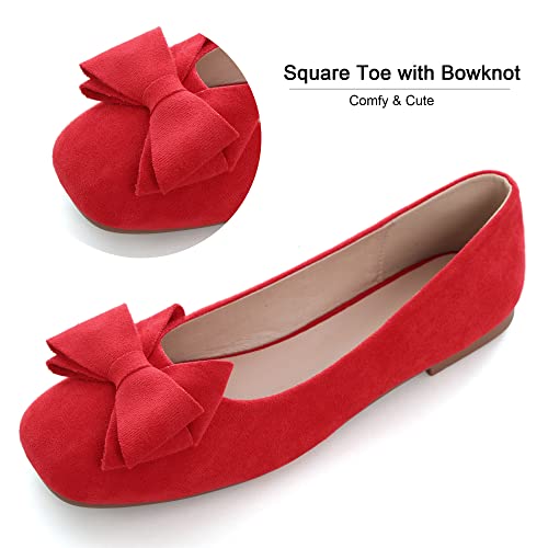 Image of Dear Time Women's Flats Shoes Bowknot Dressy Ballets Loafers Wedding Business Casual Walking Shoes