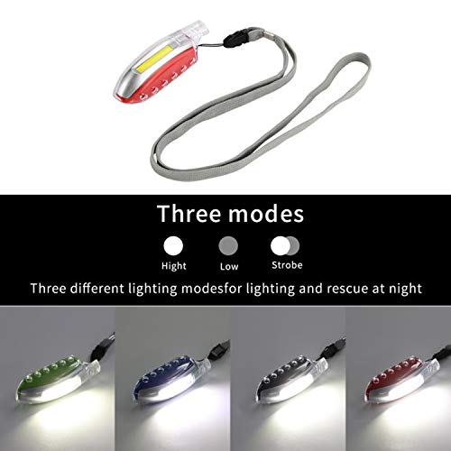 Moons Been Emergency Led Whistle Light Aaa Battery Power Cob Led Four Color Personal Alarm For Women And Kids Emergency Survival For Camping Hiking Outdoor Activities 4Packs #TOP1