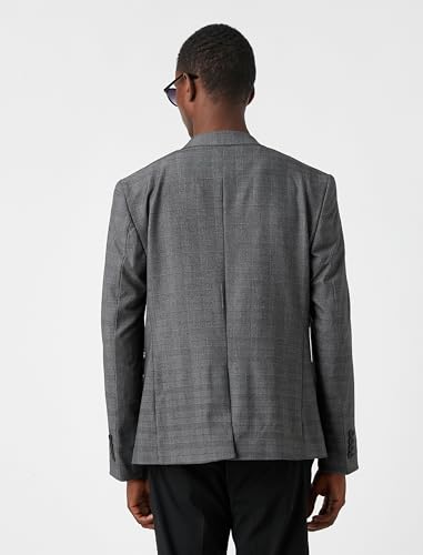 Blazer Checked Jacket Homme Koton avec finitions de qualité supérieure - 4