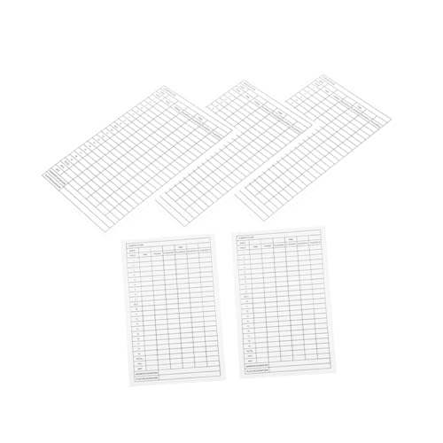 5 unidades de tarjetas portátiles para registrar puntuaciones de golf, papel recubierto, herramientas duraderas para seguimiento al aire libre, fáciles de transportar miniatura 1