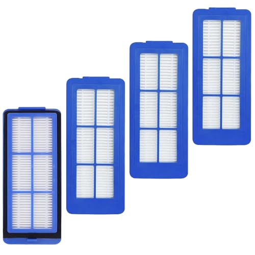 Lot de 4 filtres HEPA de rechange pour aspirateur robot Eufy Robovac G10 Hybrid, 11S Max, 15C Max, 30C Max, G30 Hybrid