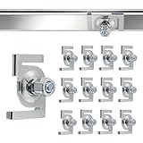 12 Pcs Drop Ceiling Grid Clip, T Bar Track Lighting Attachment 120v, Secure Drop Ceiling Clips to Mount Track to Drop Ceiling Grid Suspended Track Light Installation