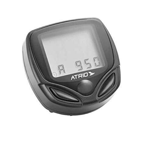 Ciclocomputador Atrio com Suporte 15 funções Material em PC e EPS Preto - BI043