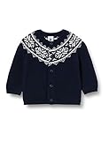 Kleidung. Petit Bateau Cardigan, 100% Wolle, Smoking/Marshmallow, 12m/74cm