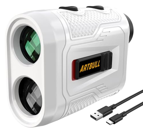 Image of 7 in 1 Golf Laser Rangefinder 6X Magnification with Slope Switch Built-in Magnet, Flag Lock Vibration, USB-C Rechargeable