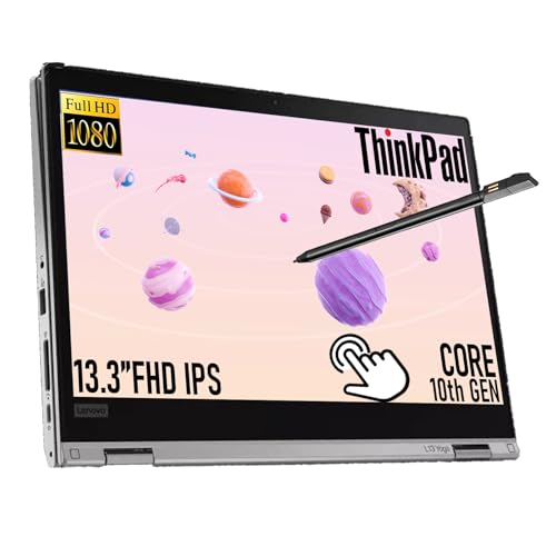 Lenovo ThinkPad L13 Yoga 2-in-1 Laptop 13.3' Full HD Touchscreen Notebook, Intel Core i5-10210U, 16GB DDR4 RAM 256GB SSD, Fingerprint, Windows 11 Pro(Renewed)