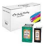 hp 350 351 preisvergleich 1x CB336EE 1x CB338EE Cheeky Monkey Multipack 2X Tintenpatronen kompatibel zu HP CB336EE CB338EE Nr.350 Nr.351 MIT CHIP