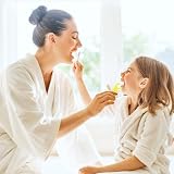 UOCAI 160 sztuk nici dentystycznych dla dzieci, patyczki z nicią dentystyczną, do wąskich przestrzeni między zębami, uchwyt to żyrafa w 4 kolorach, niewoskowana nić dentystyczna, antypoślizgowa, 4
