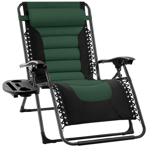 Best Choice Products Oversized Padded Zero Gravity Chair, Folding Outdoor