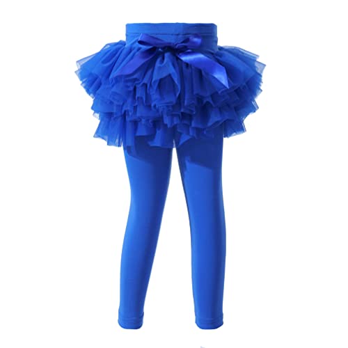 Image of Ashken Baby Toddler Girls' Tutu Leggings Tulle Ruffle Skirted Pants Footless Tights (3 Months-5T)
