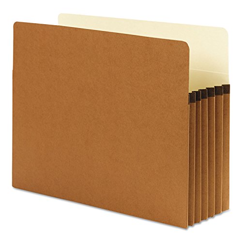 Dossier suspendu extensible format lettre rouge brique boîte de 10 - 5