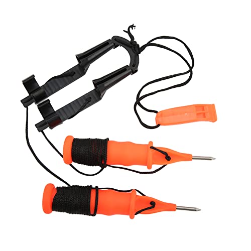Crampons peche glaciale 2pcs, acier inoxydable, outils escalade hivernale