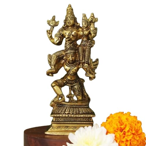 Idol Garun Vishnu Laxmi en laiton sculpté pour décoration maison haut de gamme