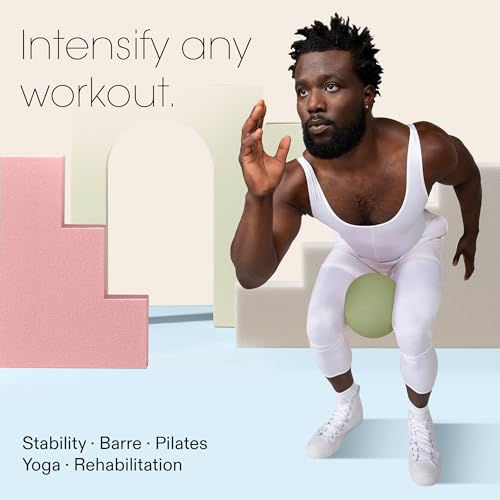 Bala Non-Weighted Exercise Ball - 8" Yoga Ball for Barre, Stretching, Strength & Core Training - Small Pilates Ball Workout Accessory with Mini Pump for Home Gym & Fitness Routines - 100% PVC - Image 4