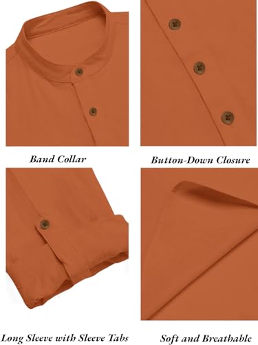 Image of Zombom Combo of Men's Solid Cotton Polyester Blend Full Sleeve Mandarin /Chinese Collor Straight Kurta Shirt (Pack of 3)