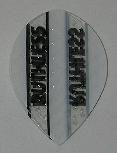 US Darts 3 Sets (9 Flights) Xtra Strong Ruthless White Pear Shape Flights - Dimplex Style