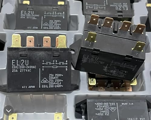 Relais EL2U 200-240VAC à 6 broches pour commutation haute tension