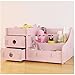 Produktbild SA DIY Kosmetik Holz- Aufbewahrungsbox kleine Gegenstände Desktop Sortierbox Box Schmuck Schreibwaren Rack Schublade Storage Storage Box Office Multi-Grid, Rosa