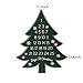 Christmas Tree Countdown With Magnets, Wood and Metal Advent Calender, Christmas Countdown Sign
