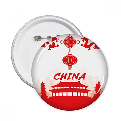 Pins Silhouette Chine rouge pour personnaliser vos vestes lors de vos sorties urbaines