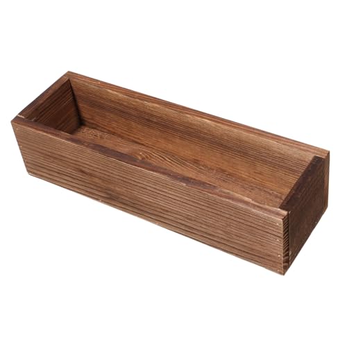 Toddmomy Pentola di fiore morto pianta fioriera da giardino vaso per piante da vasi succulenti fioriera da esterno vaso di fiori rustico vasi di fiori indoor Di legno Caffè