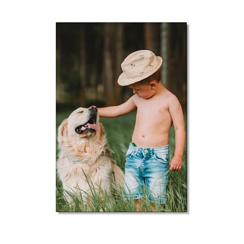 Custom Photo Canvas Print, Personalized Picture to Canvas Wall Art, Wedding Family Pet Portrait Print, Floating Frame or Gallery Wrapped Personalized Artwork, Handmade Canvas Wall Decor Made in USA