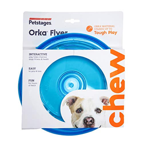Petstages 0231 Orka Flyer Royal Blue Flying Disc Dog Fetch Toy thumb #1