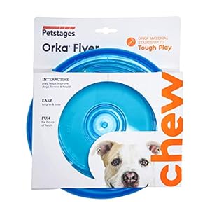 Petstages orka flyer royal blue flying disc dog fetch toy   cucciolini doodles