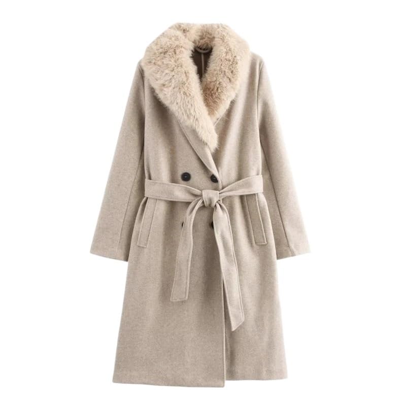 Manteau hiver laine femme chaud contre le froid veste chic