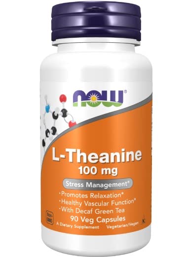 Now Foods, L-Teanina, 100mg, 90 cápsulas veganas