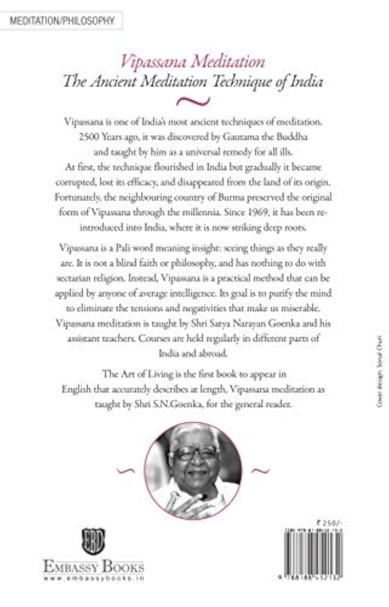 The Art Of Living: Vipassana Meditation