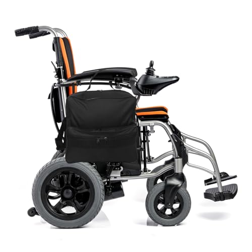 FRCOLOR 車椅子用防水収納バッグ 大容量軽量設計 雨天対応ポケット付き 長外出に 電動車椅子 ベビーカー対応 便利なアクセス機能付き