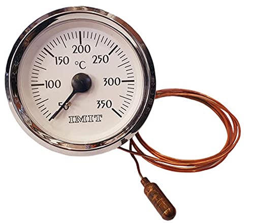 Termómetro con bulbo y capilar de 1 metro desde 50ºC a 350ºC Cover