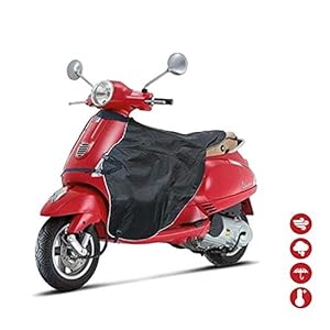 JIAYOYO Scooter Tablier Couvre Jambe Scooter Universel Housse Protection Contre Le Froid et la Pluie au Etanche avec Bande Réfléchissante, Protège Jambes et Genouillère en Hiver pour Conducteur
