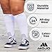 Medical Compression Socks for Women and Men 20-30mmHg Plus Size - Extra Wide Calf Opaque Compression Stockings for Nursing, Lymphedema, Varicose Veins Circulation - White, Medium - A601R