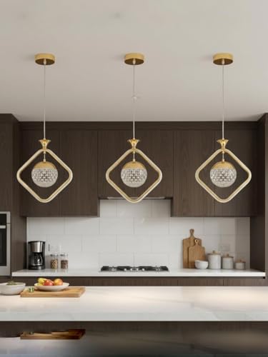 Image of BrightLyt LED Hanging Lights for Living Room /Bedside, Pendant Lights for Ceiling of Kitchen Island, Hanging Lights for Home Decoration /Dining Area /Cafe (Pack of 1) (HL56A)