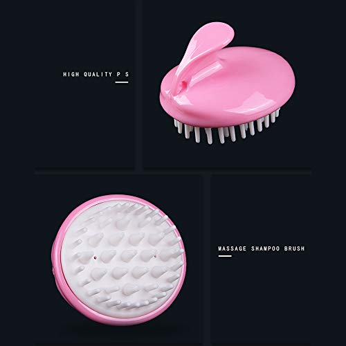 KKmoon Escova de shampoo para massagem no couro cabeludo pente de massagem de silicone macio.