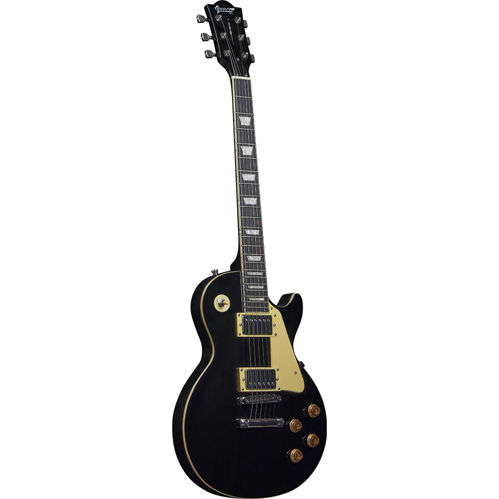 SPENCER BY EKO - LP10 BLACK, Chitarra Elettrica, Corpo Pioppo, Manico in Acero, Tastiera in Resina, Pickup H-H, Switch Toggle a 3 vie, Ponte Stile tune-O-matic, Colore Black